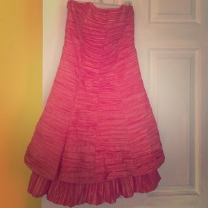 CORAL JESSICA MCCLINTOCK PROM-PARTY-COCKTAIL DRESS