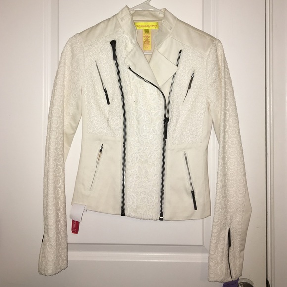 White textured jacked