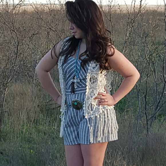 Cute striped romper