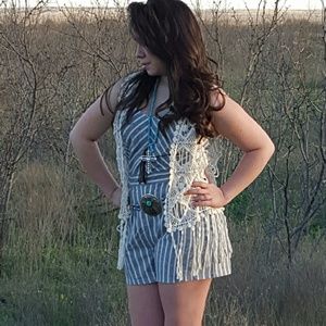 Cute striped romper