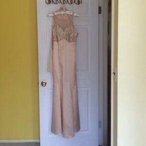 Formal/Prom/Event Cream colored dress with scarf