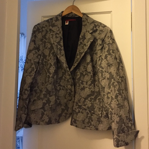 20W grey patterned blazer