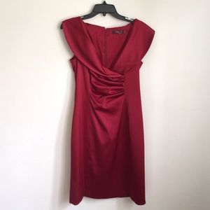 Red cocktail dress