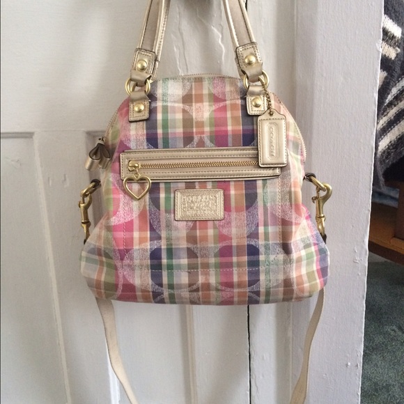 Coach Poopy Daisy Madras F28541 Messenger