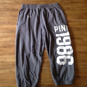 PINK VS Loose Crop Sweatpants