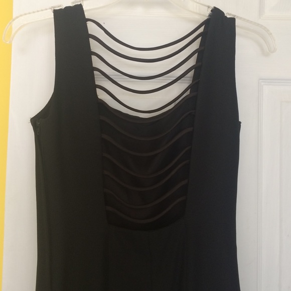 BLACK LONG COCKTAIL/PARTY/PROM Dress - Picture 3 of 4
