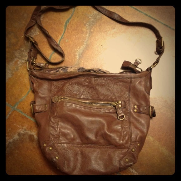 Anthropologie leather purse
