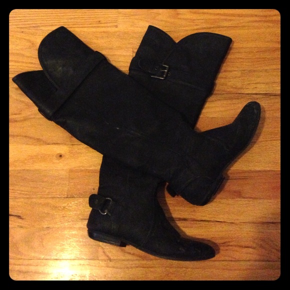 JustFab black knee high boots. Great price!