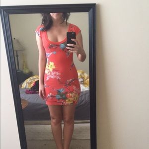 Beautiful floral bodycon dress