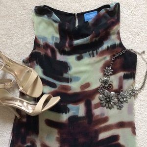 REDUCED Sleeveless tunic with asymmetrical hem