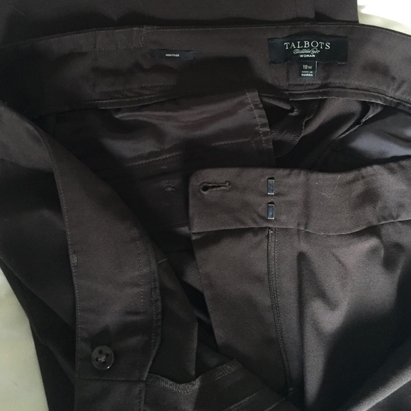 18W heritage cut Talbots dress trousers