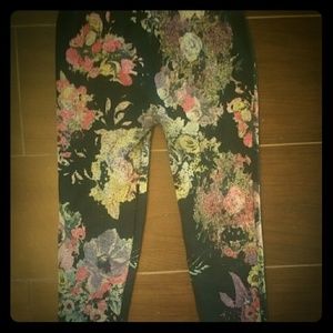 Girls Floral Leggings