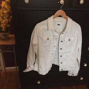 White denim jacket