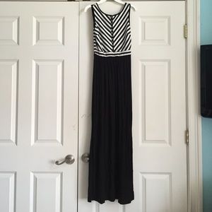 Black & White Maxi Dress