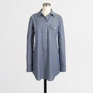 J.Crew Factory Chambray 2 Pocket Tunic