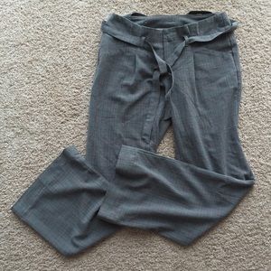 Pinstripe grey dress pants