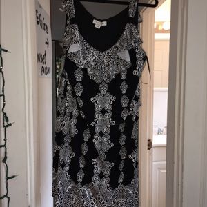 Black and white dress