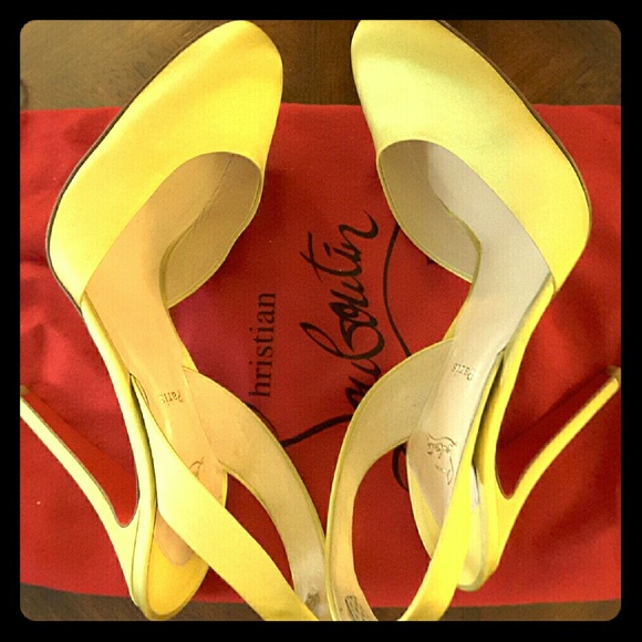Christian Louboutin chartreuse Picador 100 pumps