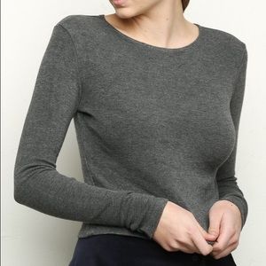bnwt LIGHT GREY christine top