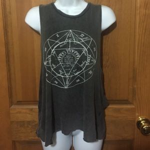 Brandy Melville graphic soft muscle tank