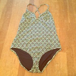 Brand New Madewell Printed One-Piece