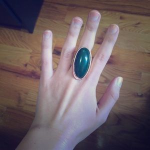 Chunky green ring