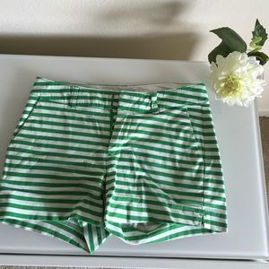 Old navy green striped shorts