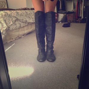 Black knee high boots!