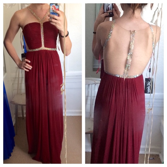 Deep red prom dress * offers welcome! * - Picture 1 of 3
