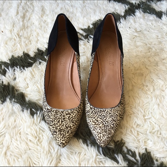 Madewell Shoes - Madewell Spotted Calfhair and Suede Pumps 7.5
