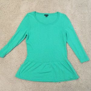 Ann Taylor peplum spring sweater