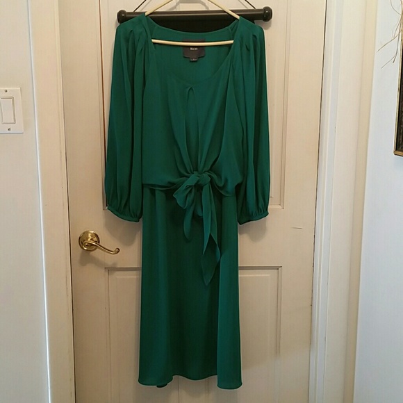 Emerald Green anthropology dress