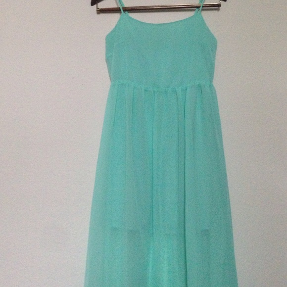 Sheer Sea Foam Maxi Dress