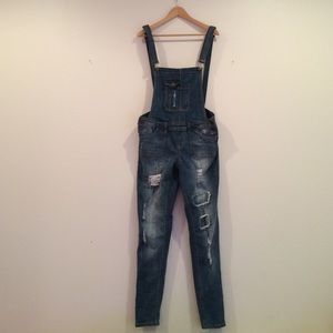 Denim Overalls Size M-L (Size 13?)