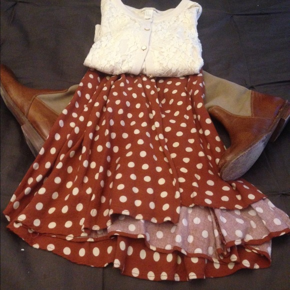 Long swing style skirt