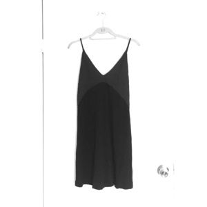 Zara TRF Black and Charcoal low back dress
