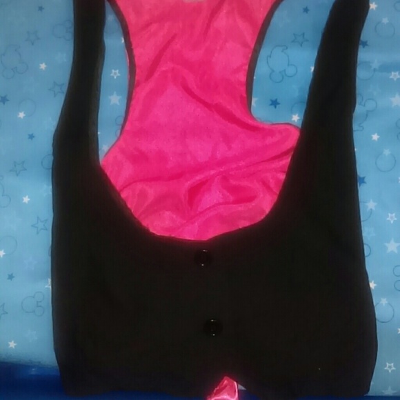 *SOLD* Pink and black vest