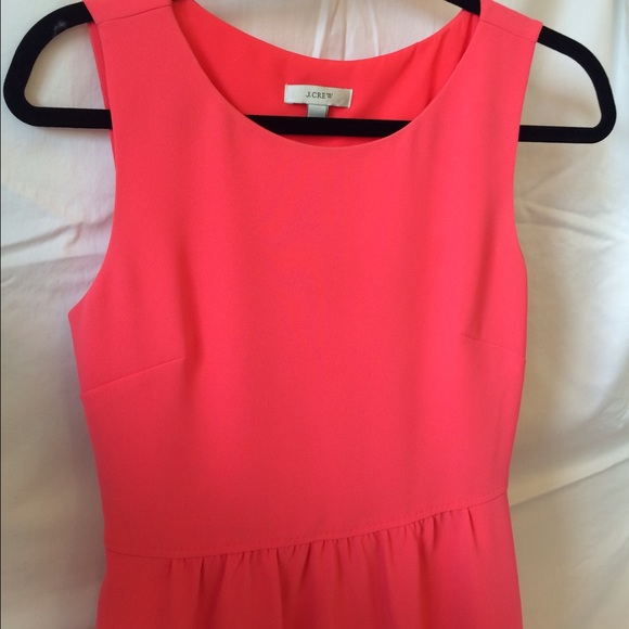 J. CREW Coral pleated dress - Picture 2 of 4