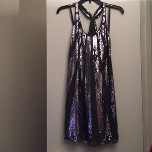 Juicy Couture Sequin Racerback Dress