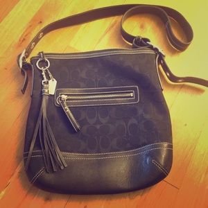 SALE!! Real Black Coach Emblem Satchel