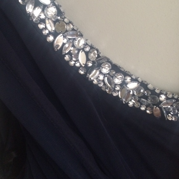 Navy blue Formal dress for prom or wedding - Picture 3 of 4