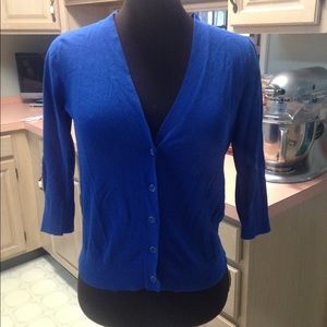 Blue cardigan