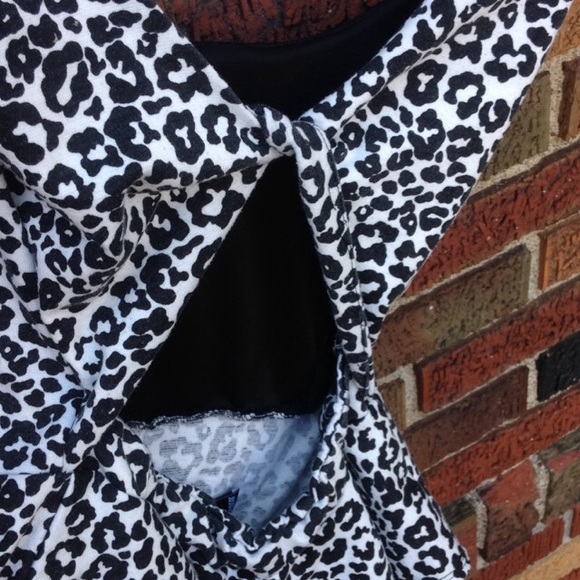 White Cheetah Print Dress - Picture 2 of 2