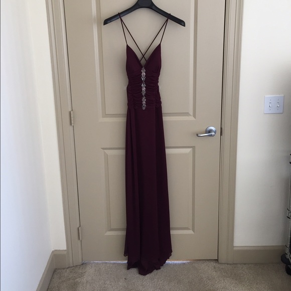 Maroon formal dress