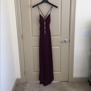 Maroon formal dress
