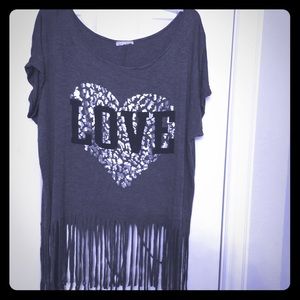 Fringed top