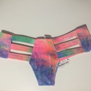 iheartraves velvet tie dye shorts