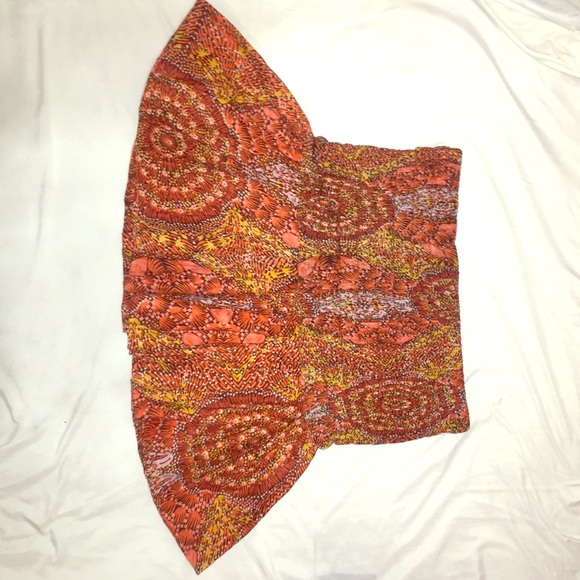 Free People Print Miniskirt