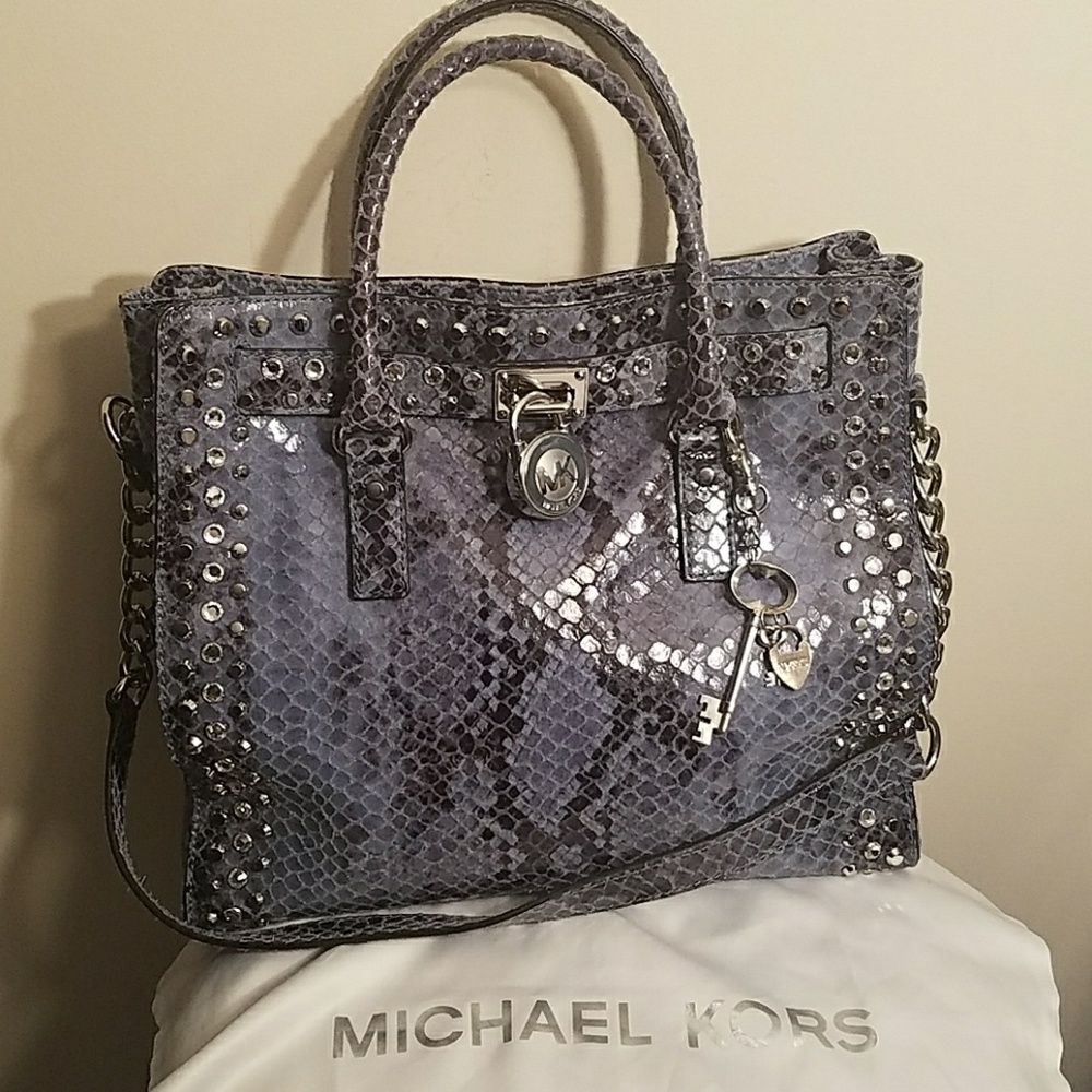 💎💙💎Micheal Kors JEWEL DENIM HAMILTON💎💙💎 - Picture 2 of 9