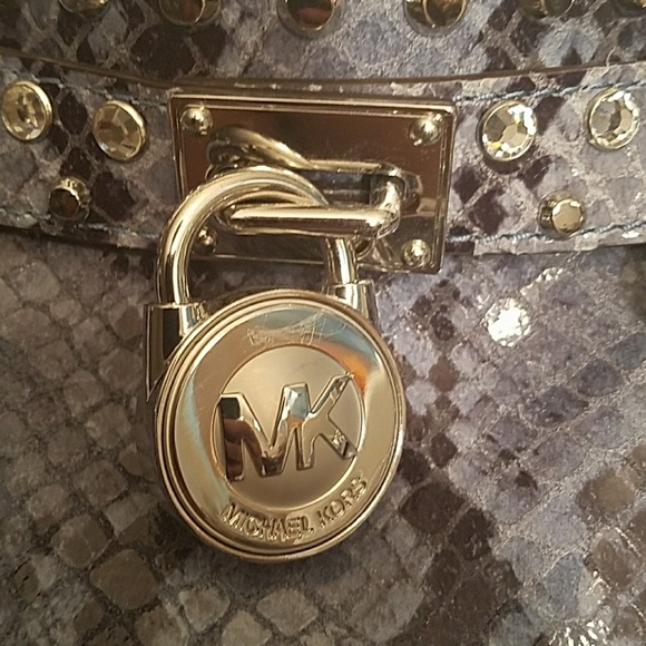 💎💙💎Micheal Kors JEWEL DENIM HAMILTON💎💙💎 - Picture 3 of 9